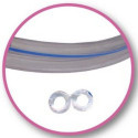 03288-Tuyau jumelé PVC transparent 7x14 mm - au mètre