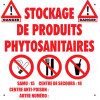Signalétique PVC pour local phtyto : 'Les interdits'