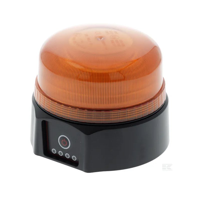 Gyrophares orange LED et 2 phares de travail LED carré