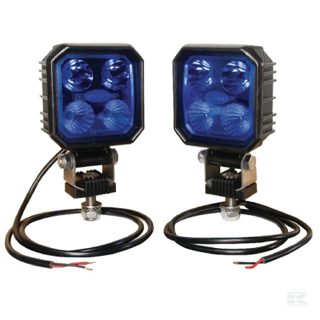 Kit phare de travail LED combo bleu spéciale pulvérisateur