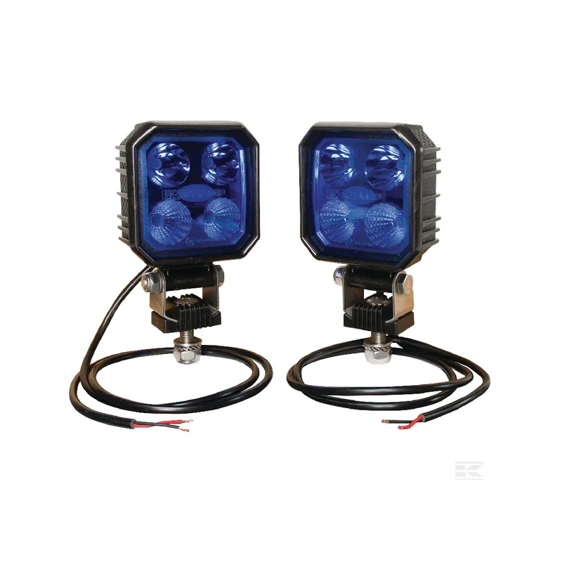 PHARE DE TRAVAIL - AVERTISSEUR 9 LED RECHARGEABLE BLEU- SPECIAL AVICULTURE  - Matériel agricole Distribagri