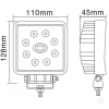 Phare de travail LED carré 24W longue portée