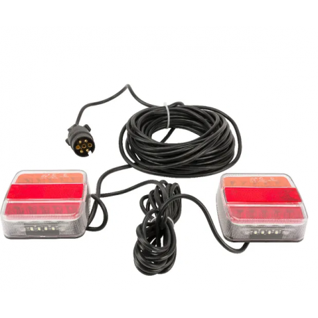 Kit LED feux arrière câble 12 m magnétique