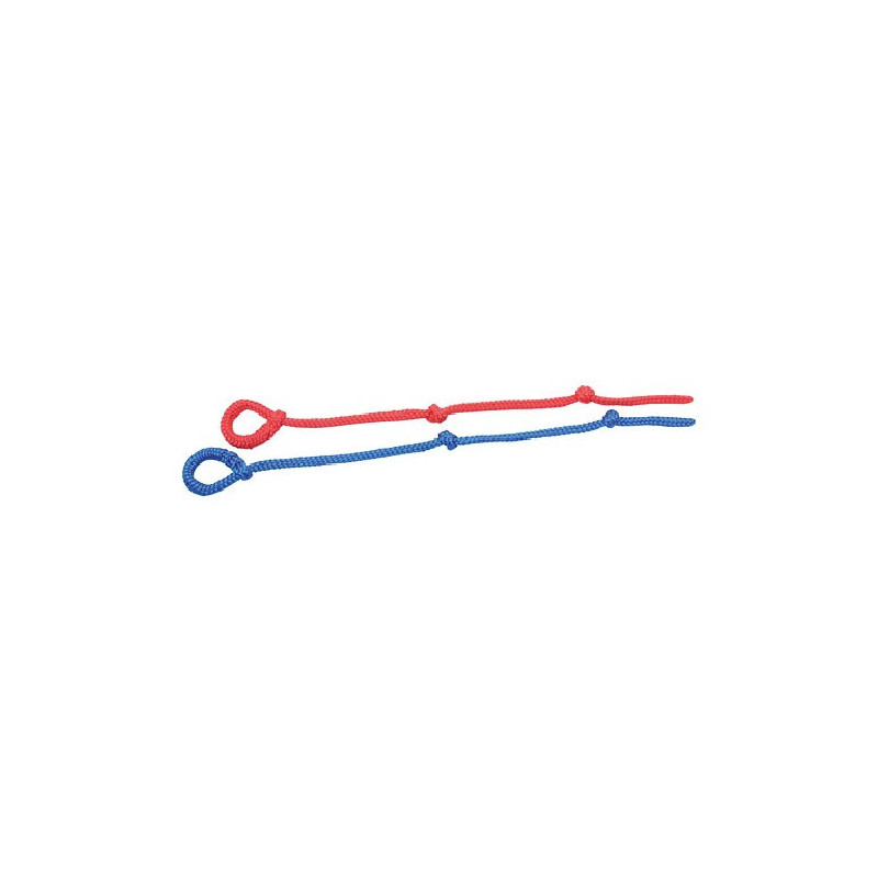 LACS DE VELAGE BLEUS ET ROUGES