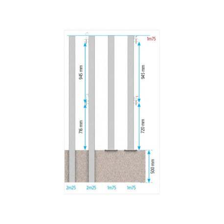 POTEAU CARRE 100 x 100