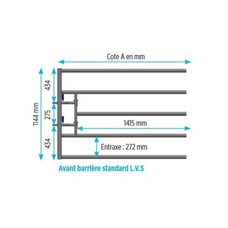 AVANT POUR BARRIERE DE STABULATION AVANT POUR BARRIERE DE STABULATION