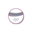21478-Tuyau jumelé sili transparent 7x13 mm - au mètre