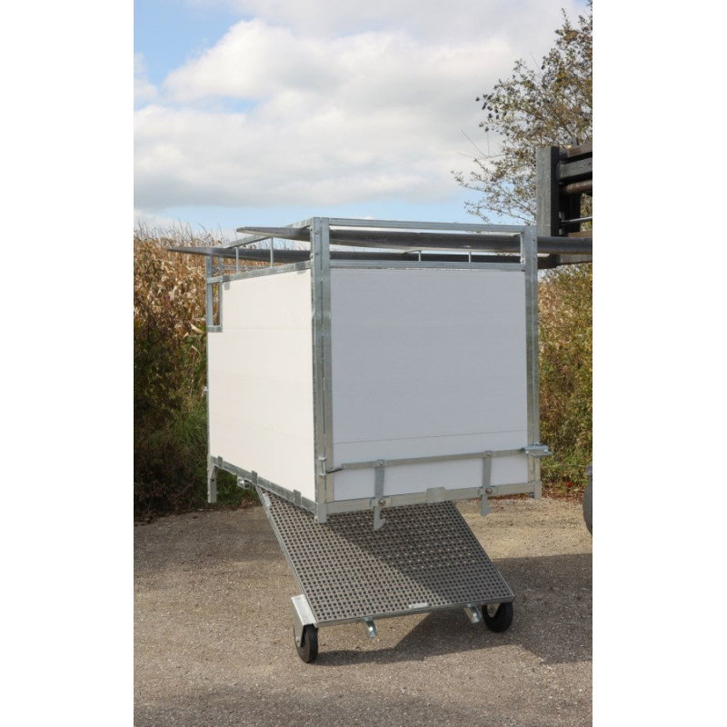 Box à veau grand modèle avec fond basculant