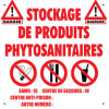 Signalétique PVC pour local phtyto : "Les interdits"