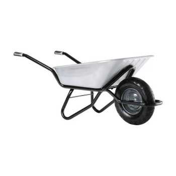 Brouette Clipso galva roue gonflée 100L