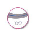 24664-Tuyau jumelé PVC transparent 7x14 mm - Rouleau 25 m