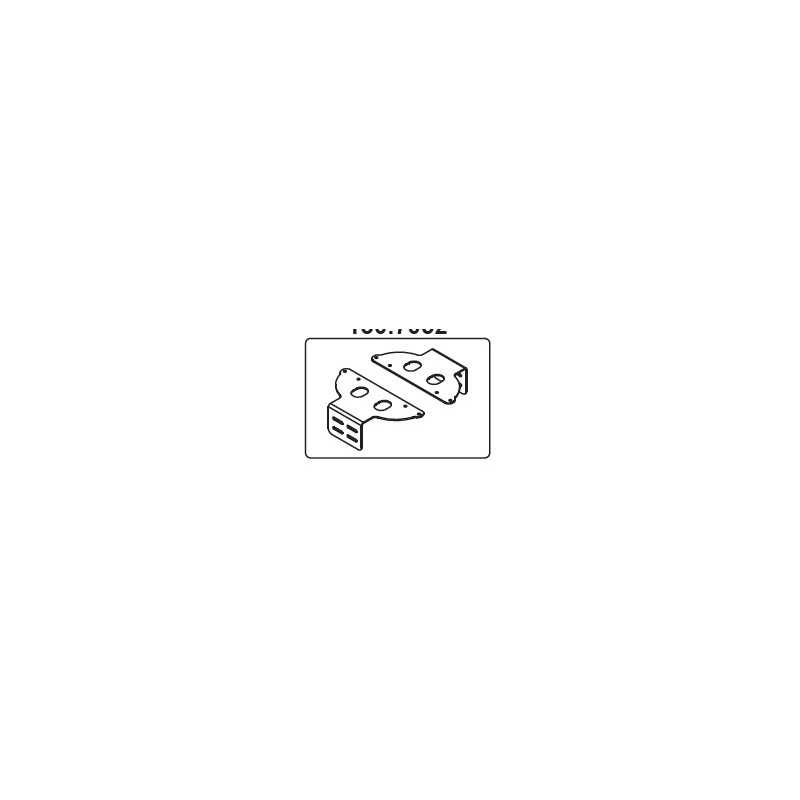 Kit de fixations abreuvoir Arrondi entre 2 poteaux