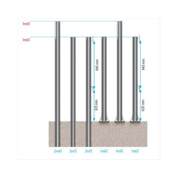 POTEAU ROND DIAMETRE 102 MM