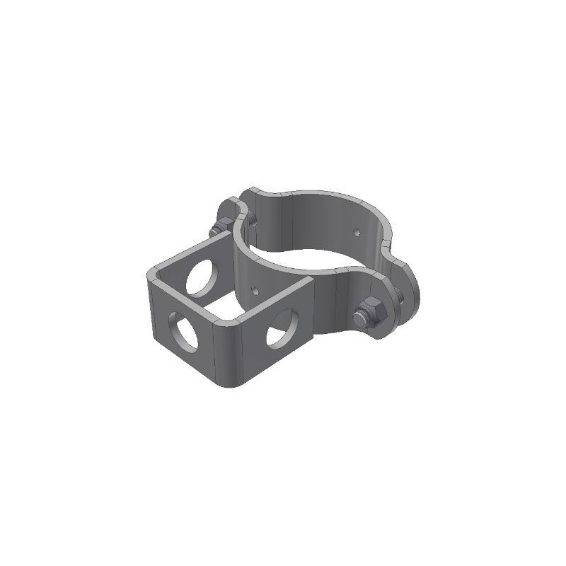 BRIDE POUR POTEAU ROND D.102 MM AVEC SUPPORT VERROU BRIDE POUR POTEAU ROND D.102 MM AVEC SUPPORT VERROU