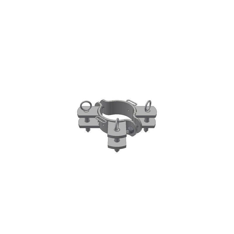 BRIDE POUR POTEAU ROND NU D.102 MM