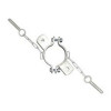 BRIDE POUR POTEAU ROND NU D.102 MM