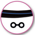 03268-Tuyau jumelé caoutch. noir 7x14 mm - au mètre